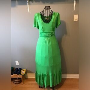 Green maxi dress